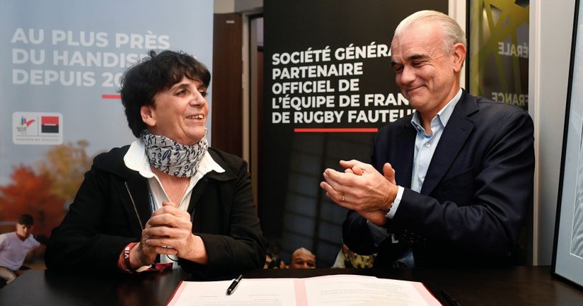 Guislaine Westelynck - Présidente de la FFH et Philippe Aymerich - Directeur général délégué du Groupe